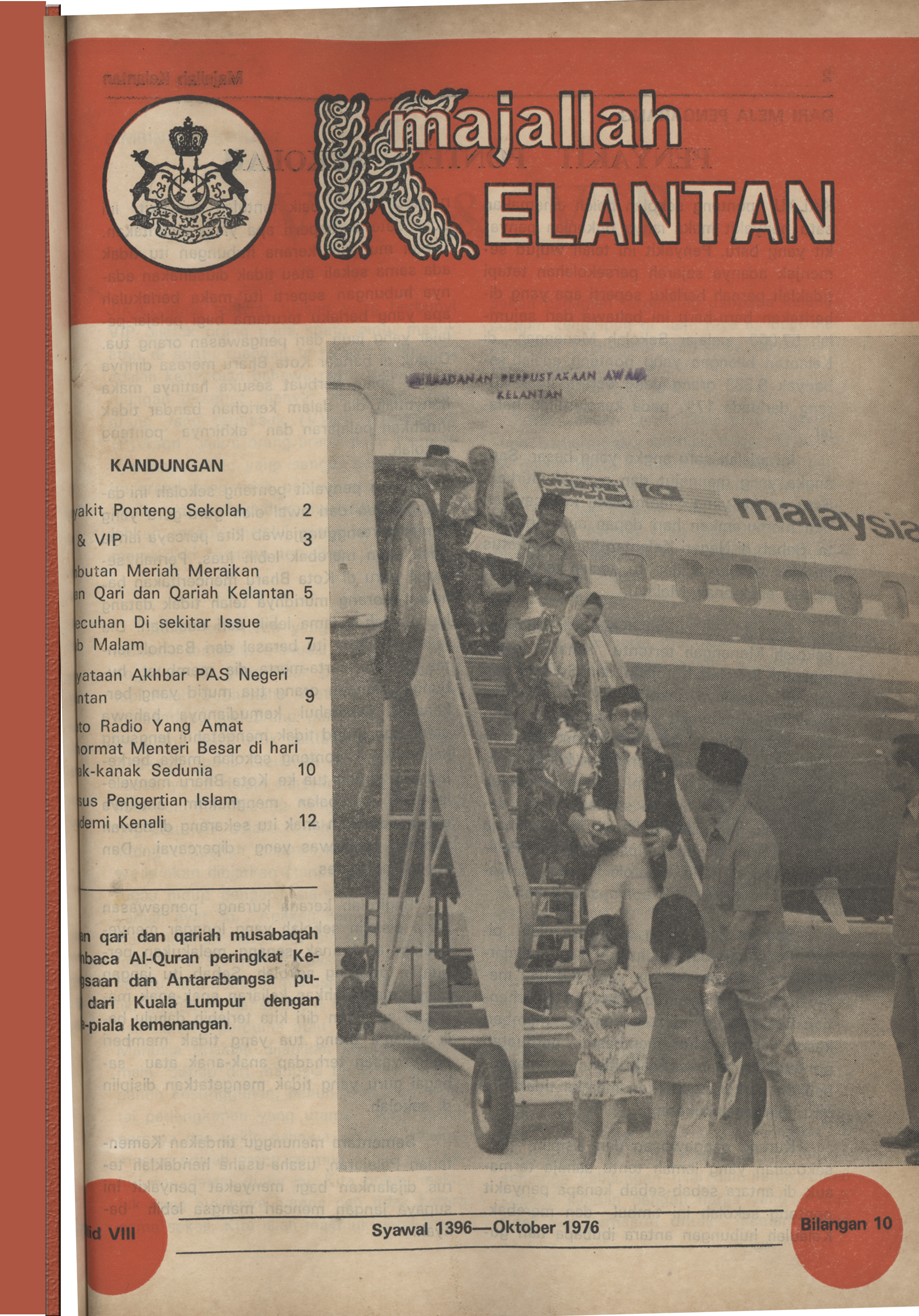 Majalah Kelantan 1396 - Oktober 1976 Bil 10