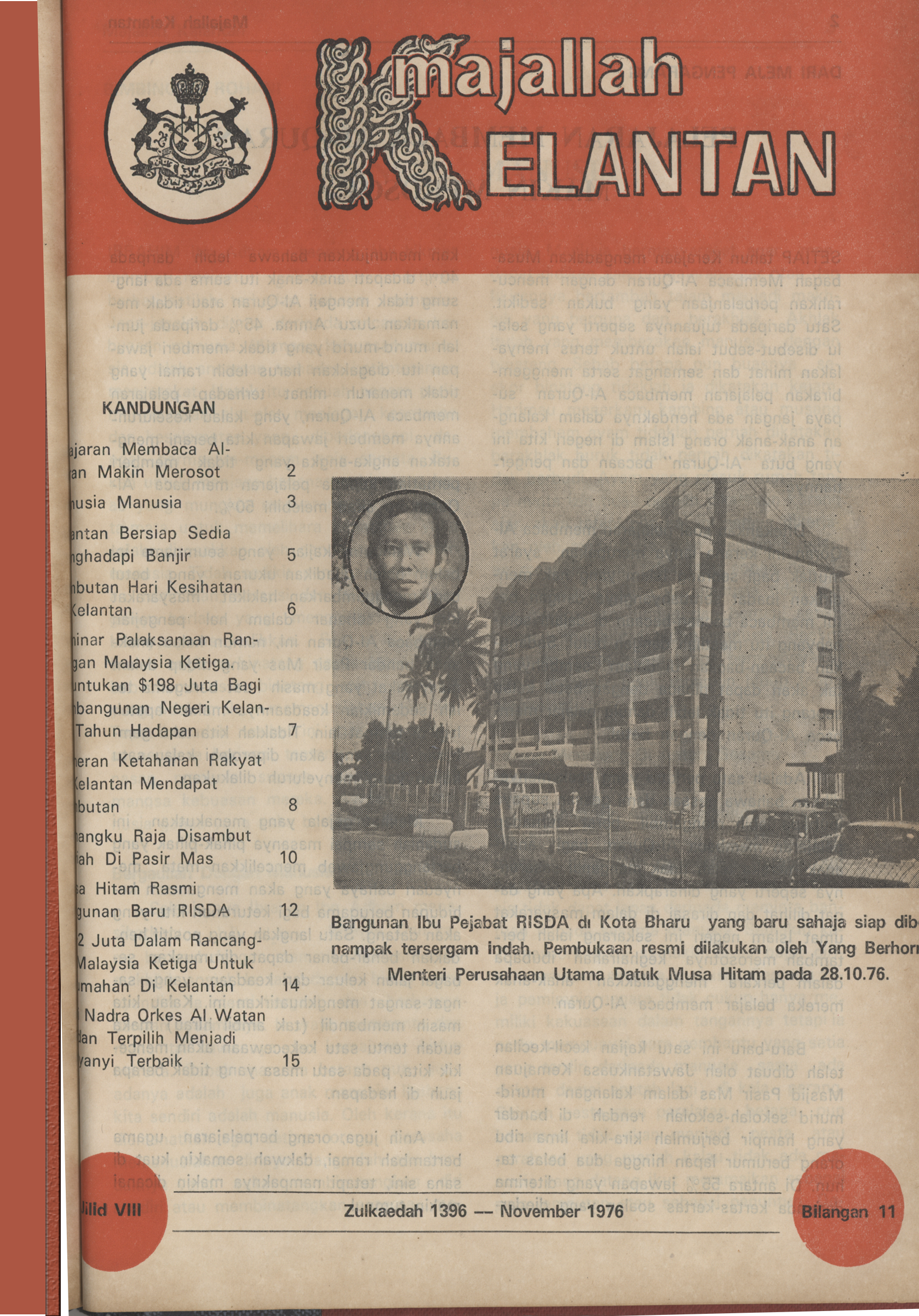 Majalah Kelantan 1396 - November 1976 Bil 11