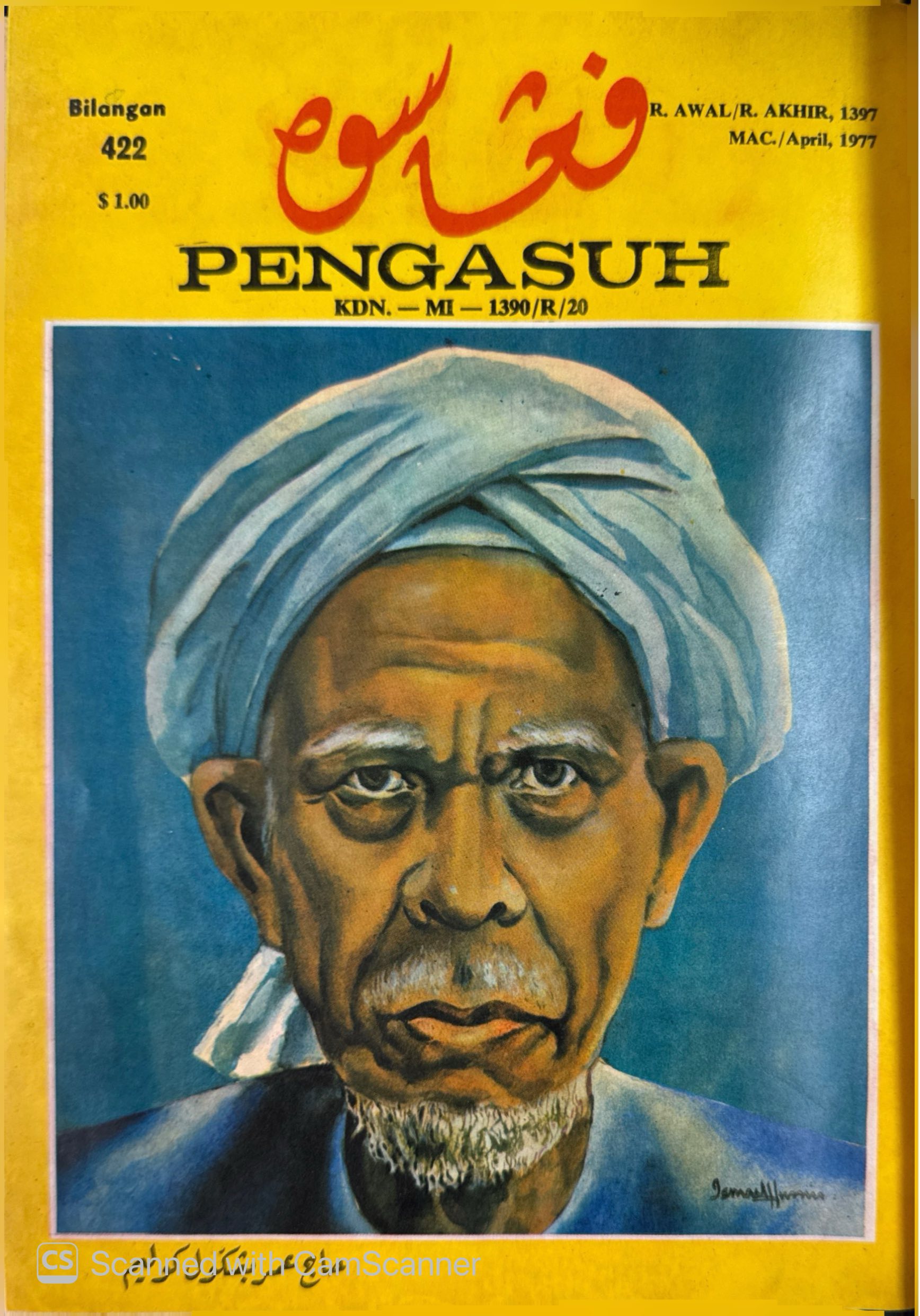 PENGASUH - MAJALAH BULANAN DAKWAH DAN KEBUDAYAAN ISLAMIAH ( MAC/APRIL, 1977, R.AWAL/R.AKHIR,1397, BIL 422)